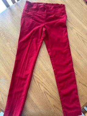 le chateau Red Skinny Pull-On Leggings